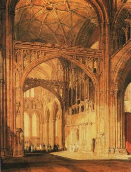 Joseph Mallord William Turner : Interior of Salisbury Cathedral
